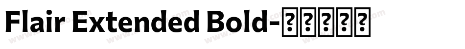 Flair Extended Bold字体转换